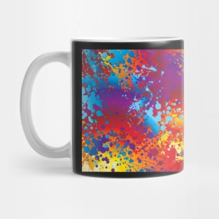 Vibrant Abstract Splash Orange Mug